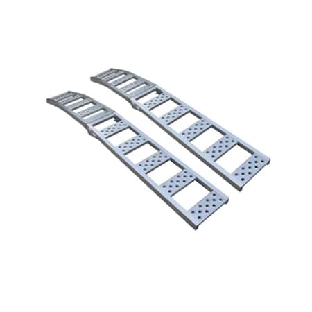 Water World 12 x 90 in., 1500 lbs Metal Arched Ramp, Aluminum WA3254502